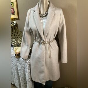 ZARA CREAM WARM COAT